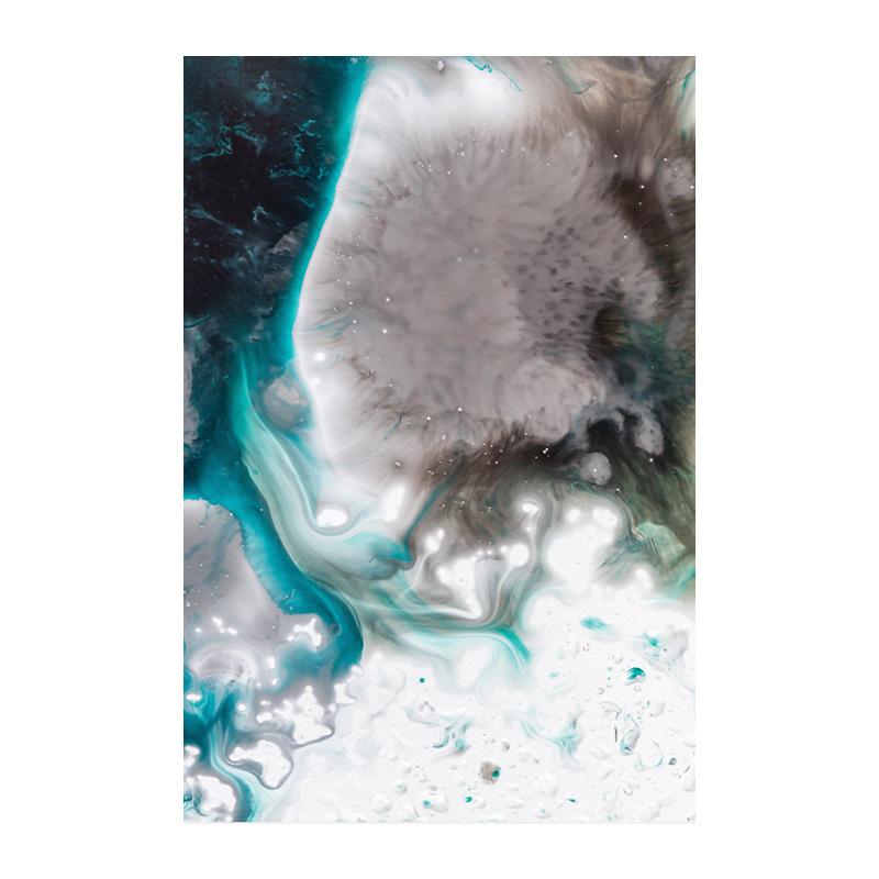 Nicjoy Abstract Blue Green Texture Wall Art Prints Art Poster Picture Canvas Paintings Poster Prints Picture for Living Room Home Decor