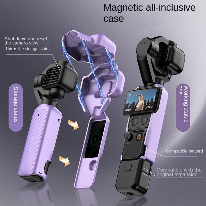 Магнитный защитный чехол со всех сторон Для стабилизатора DJI Osmo Pocket 4 Pro Чехол для стабилизатора и защитный чехол для ручки