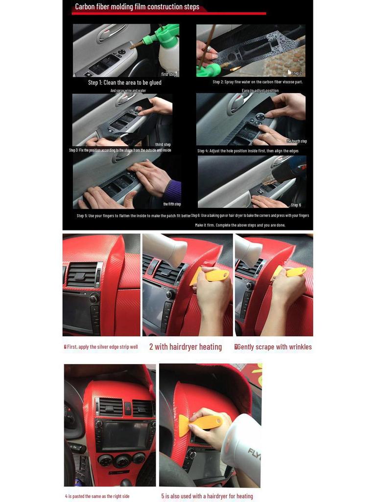 Kia KX5 (2019-2021) Starry Sky Console Wrap Sticker - Interior Protection & Decoration