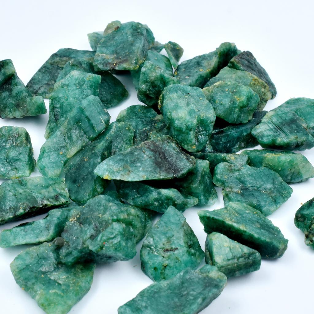 2400 Carat Lots of Natural Green Emerald Raw Rough CERTIFIED Loose Gemstone