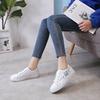 Embroidered Little White Shoes Women's 2024 Spring New Student Thick Sole Board Shoes Sports  Sneakers Women Platform Shoes