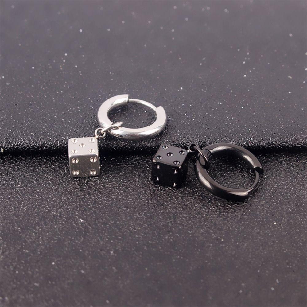 Ring Ear Clip for Men Hook Piercing Ear Jewelry Accessories Trendy Titanium Steel Earrings Hipster