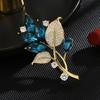 Elegant Noble Plant Series Elegant Orchid Brooch Light Luxury Niche Design Corsage Qixi Festival Birthday Gift