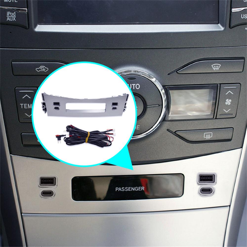 Модифицированная нижняя панель кондиционера с USB-зарядкой для Toyota Corolla 10-13, версия с отверстием