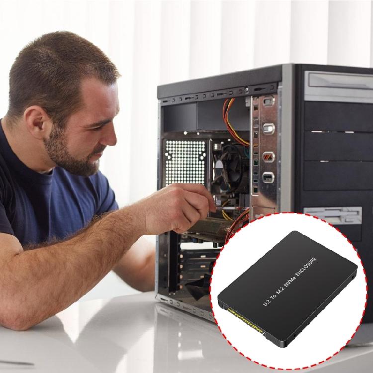 Корпус-адаптер U.2 SFF 8639 на NVMe, корпус U.2 на M.2 NVME, с теплоотводом и широкой совместимостью для компьютеров