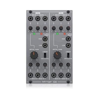 Аналоговый модульный синтезатор Eurorack, совместимый с Eurorack, аналоговый двойной VCA-модуль SYSTEM100 Series 130 DUAL VCA, серый