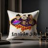 Inside Job Cushion Cover Anti-dustmite Pillowcase Invisible Zipper Silky Short Plush Sofa Cushion Cover
