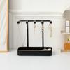 Jewelry Organizer Display For Earrings Necklaces Jewelry Storage Rack With Wooden Base Bracelet Hanging Holder