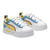 Puma Mayze Смурфики Классические Ретро Низкие Детские Кроссовки Детские кроссовки Белый Светло-желтый 394781