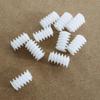 10Pcs/Lot White Right Hand Plastic 6*10 (2A) Worm Turbine 0.5 Module Reduction Gears Diy Model Parts