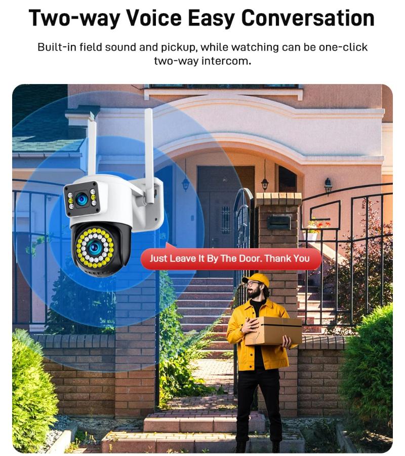 LS VISION 4K 8MP IP камера с двумя объективами 4G PTZ Wifi камера с двумя экранами, автоматическим слежением, двусторонней аудиосвязью, цветная камера ночного видения Yoosee