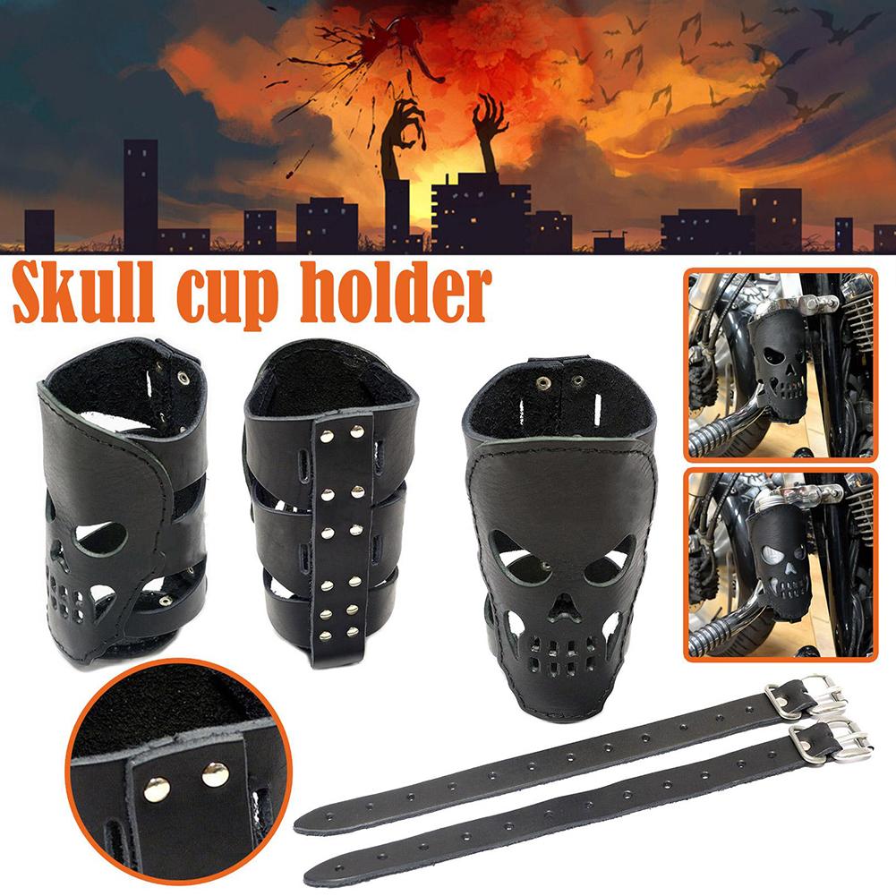 Leather Bicycle Motorcycle Drink Bottle Holder Cup Can Holder Secure Fit Anti-Slip Design Prevent Spills Easy Installation