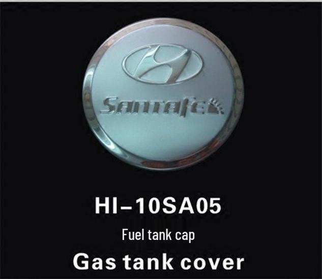 06-12 Hyundai Santa Fe Крышка бензобака Наклейка из нержавеющей стали