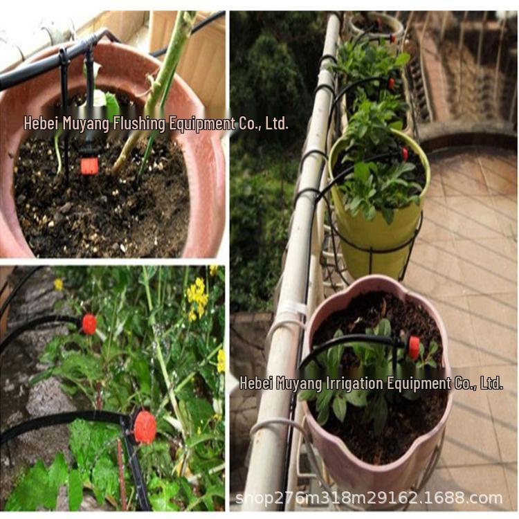 Automatic 50m Drip Irrigation Kit for Garden, Flower Watering, and Cooling Atomization