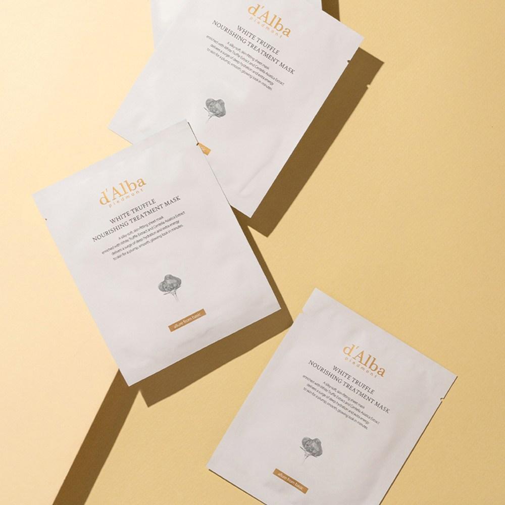 d'Alba Питательная лечебная маска White Truffle 25 мл x 10 шт. + Балансирующее веганское очищающее средство 3 мл x 3 шт. Набор, 2 набора