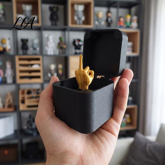 3D Printed Trick Box Annoying Gift with Screws, Prank Screw Novelty Surprise Pop-up Finger Surprise, Funny Gag for Birthdays Holidays Christmas