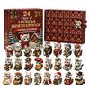 Miniature Cat Ornaments 24 Days Christmas Advent Calendar with Acrylic Figurines, Countdown Festive Window Display for Lovers, Decorative Kitten