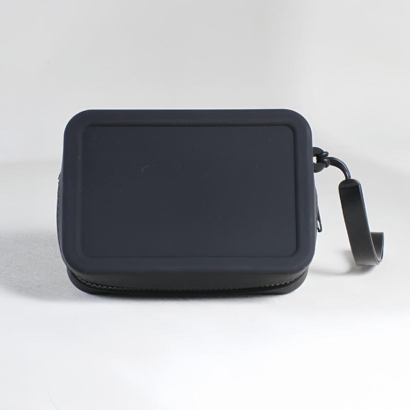 Квадратный силиконовый чехол для хранения косметических средств для губной помады, дорожный держатель для кистей для макияжа, портативный органайзер для мелочей