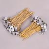 100 Pcs Beeswax Wicks 9-20cm Smokeless High Quality With Clip Base Soy Waxed Wicks for DIY Candle Making Party Supplie