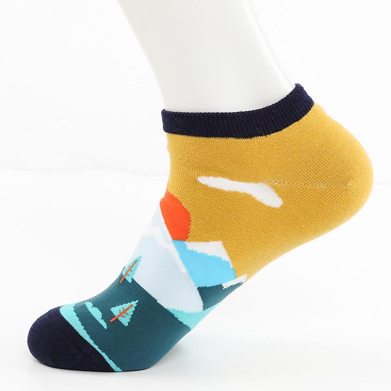 Мужские весенне-летние носки-лодочки нового стиля, уличные, хип-хоп, спортивные, с низкой посадкой, невидимые