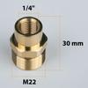 25m sewer cleaning hose with M22 external thread