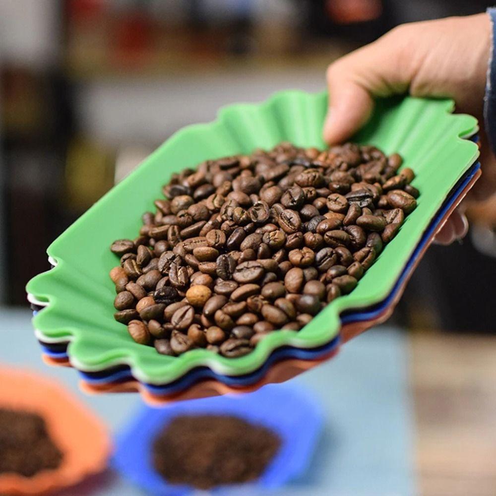 22.3x13x3.5cm Coffee Bean Tray Oval Snack Serving Tray Sample Display Tray Coffee Beans Display