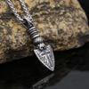 New Trendy and Personalized Cross Blade Stainless Steel Necklace, Hip-hop Accessories, Titanium Steel Pendant Jewelry