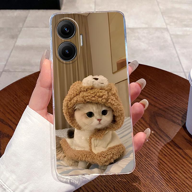 Гелевый чехол для Xiaomi Redmi Turbo 4 Pro Fundas Прозрачный силиконовый Coque Мягкая задняя крышка из ТПУ Милый чехол для телефона с кошкой, кроликом, сердцем Capa