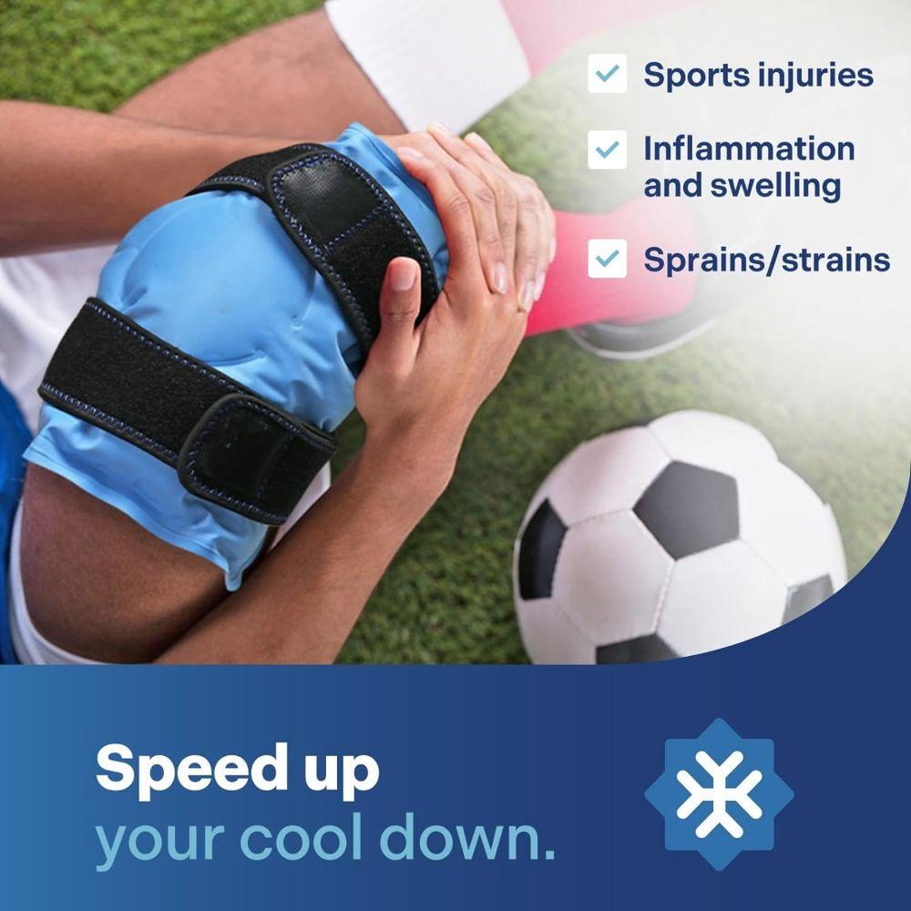 Многоразовый пакет со льдом, гель для облегчения боли в колене, пакеты со льдом, гелевая ледяная обертка для лечения артрита, разрыва мениска и передней крестообразной связки