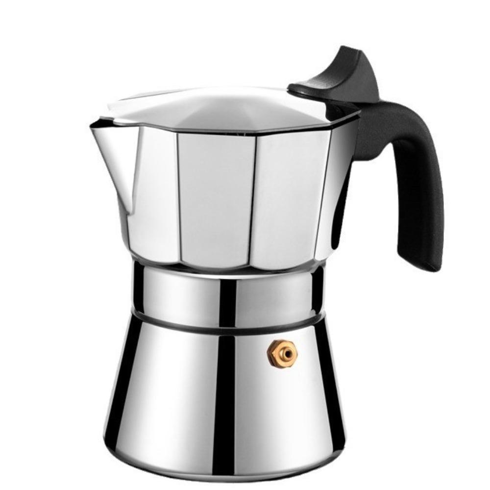 Shock-resistant Italian Mocha Kettle 150/300 ML Espresso Maker Pot Induction Cooker