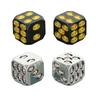 Dark Skull Dice 2PCS Metal D6 Cube 16.8mm for DND Board Game Entertainment Accessories