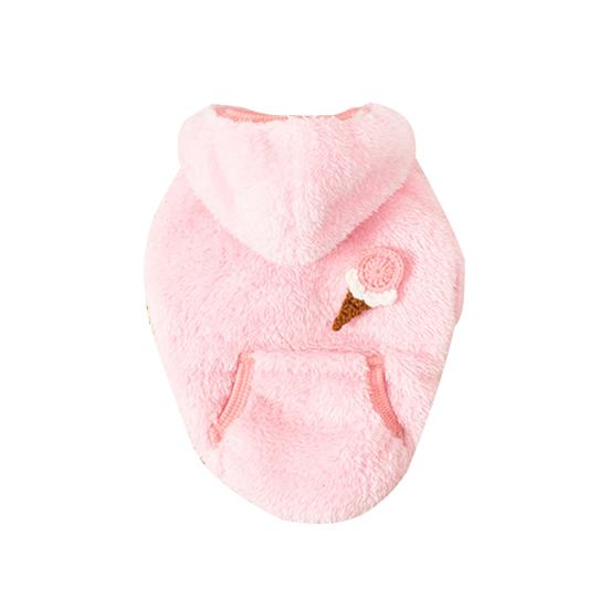 Куртка для домашних животных с капюшоном, термомультфильм, декор для мороженого, куртка для собак, одежда