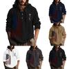 Independence Day Printed Men's Cotton And Linen Shirt Hooded Long-sleeved Hooded Spring And Summer Casual Daily Wear