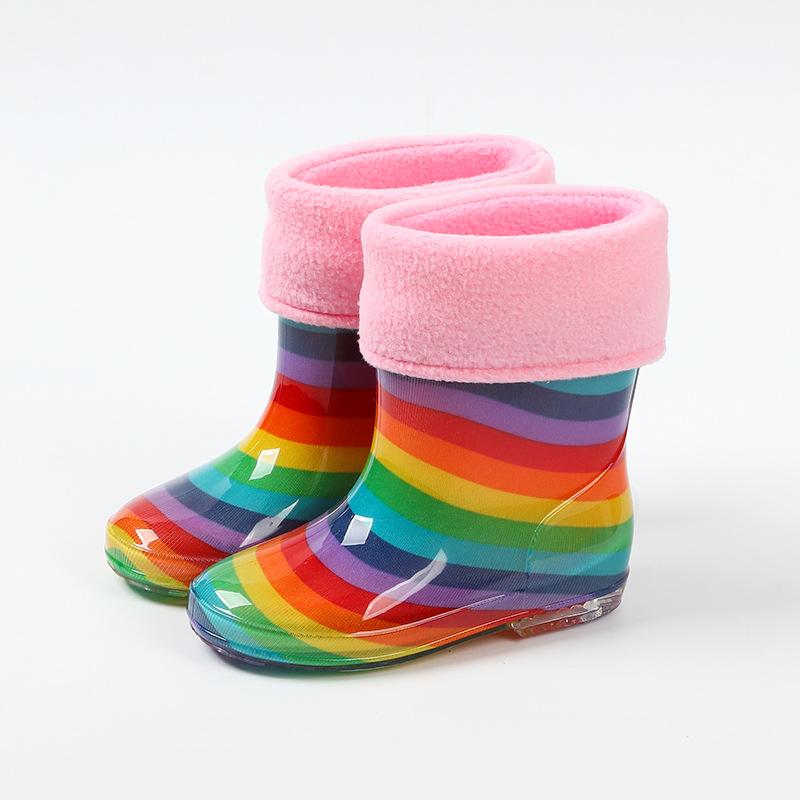 Star-Chasing Children's Floral Rain Boots for Boys and Girls - Princess Water Shoes