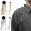 Long Chian Gift Suit Accessories Fashion Jewelry Men Badge Brooches Korean Style Pin
