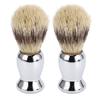 2pcs Shaving Brush Long Soft Dense Brush Hair Men Foaming Cream Foam Shaving Beard Brush with