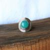 Кольцо с натуральной бирюзой, Кольцо из стерлингового серебра 925 пробы, Кольцо ручной работы, Круглое кольцо с бирюзой, Кольцо с камнем декабря, Счастливое кольцо, Новогодний подарок,
