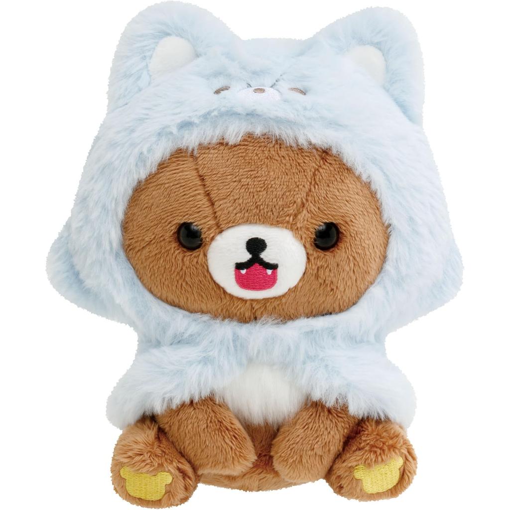 Плюшевая игрушка San-X Rilakkuma «Ночевка Аокога» Чаироикогума MO85501 В180×Ш130×Г100 мм