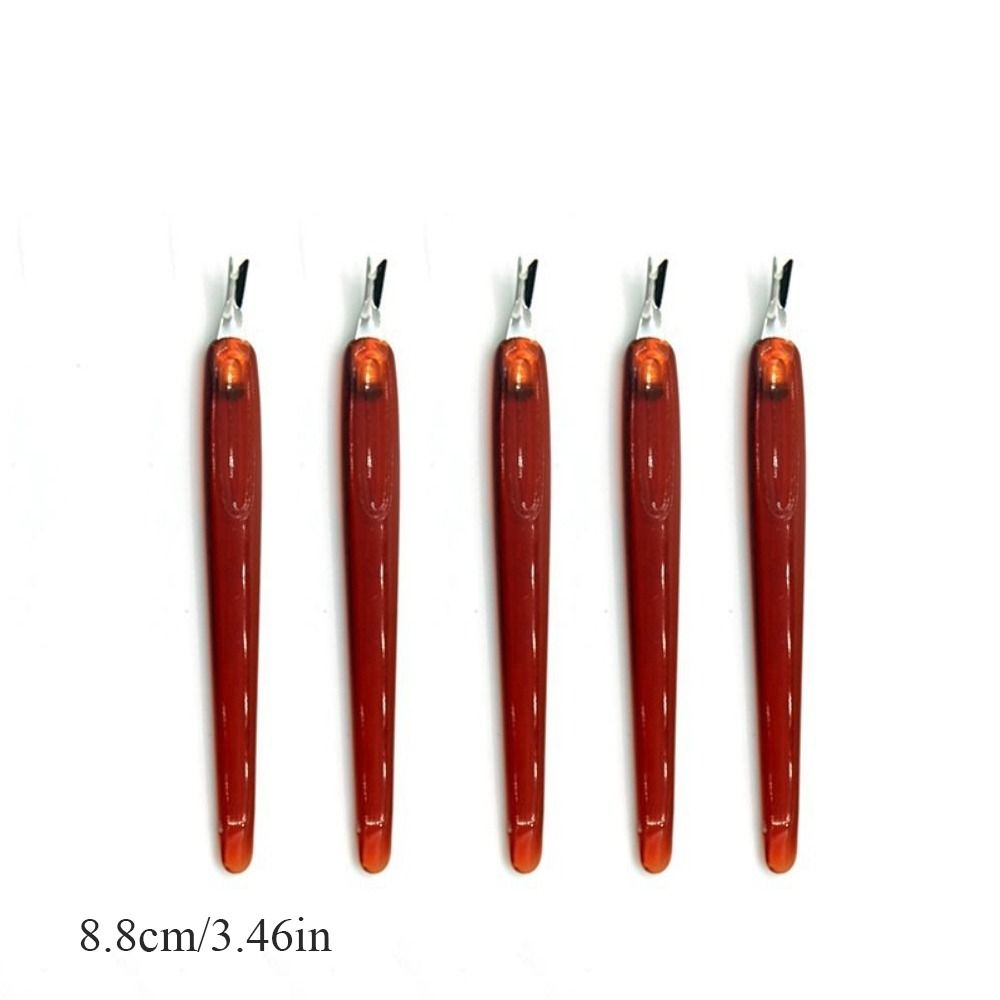 1/5PCS Nail Art Accessories Cuticle Trimmer Stainless Steel Tip Nail Care Tool New Dead Skin Fork