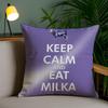 Funny Mi-olka Purple Pillow Case Anti-dustmite Invisible Zipper Sofa Bed