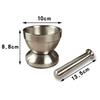 Small Mortar Mills Pestle Set Stainless Steel Sturdy and Durable Pounding Pot Food Grinder Easily Crush Medicine Pills Tablets