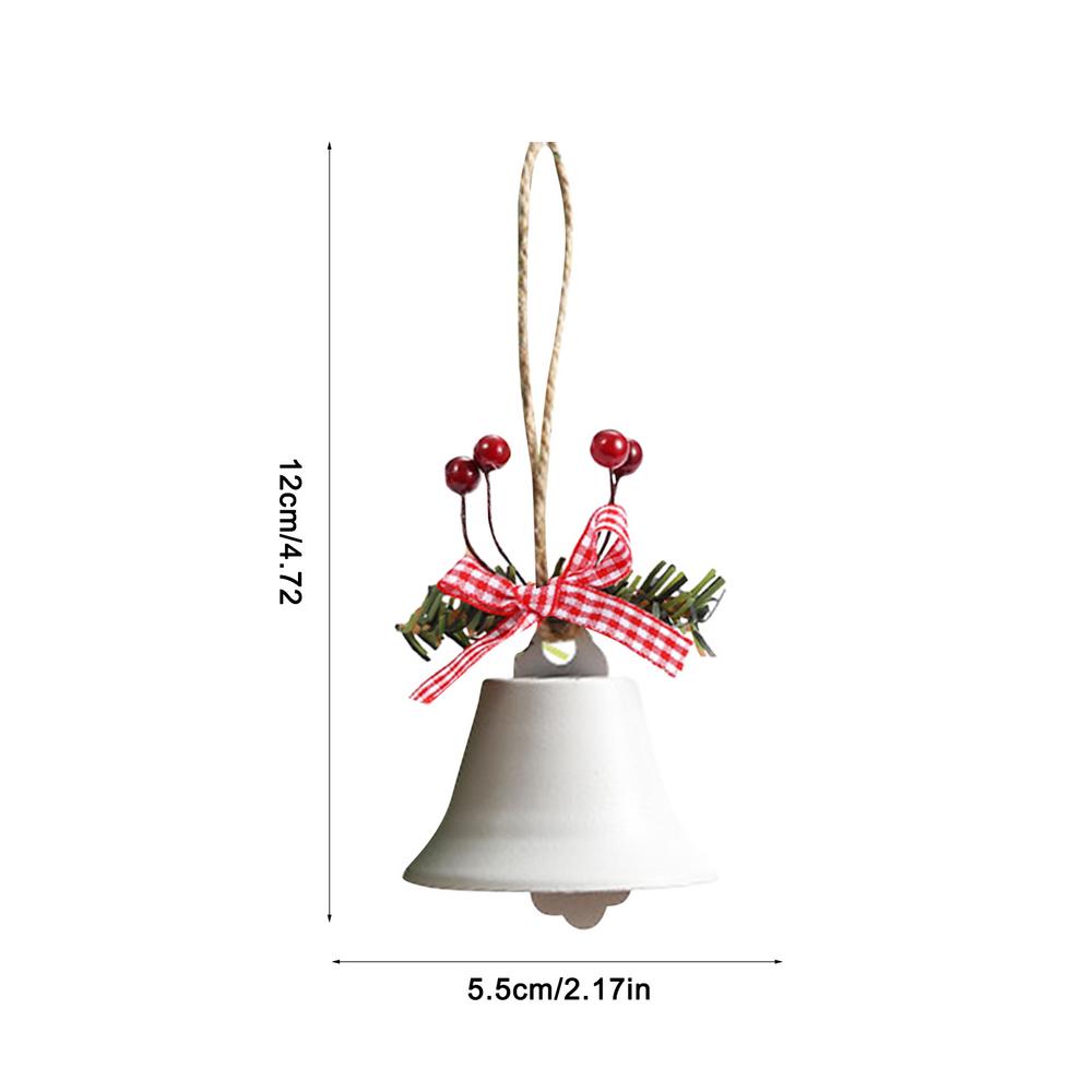 Рождественские подвесные колокольчики 2025 года с рождественским бантом/ягодами, антикварные праздничные шикарные колокольчики для украшения дома на вечеринку