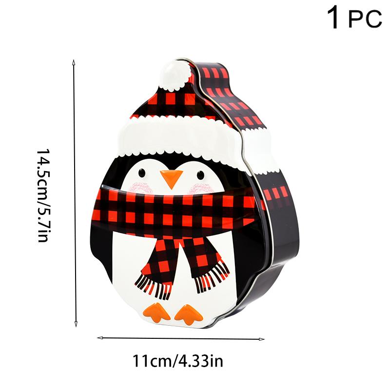 Мультяшные рождественские железные коробки для конфет пряничный человечек рождественские украшения для дома новогодние рождественские детские подарки коробка орнамент Навидад