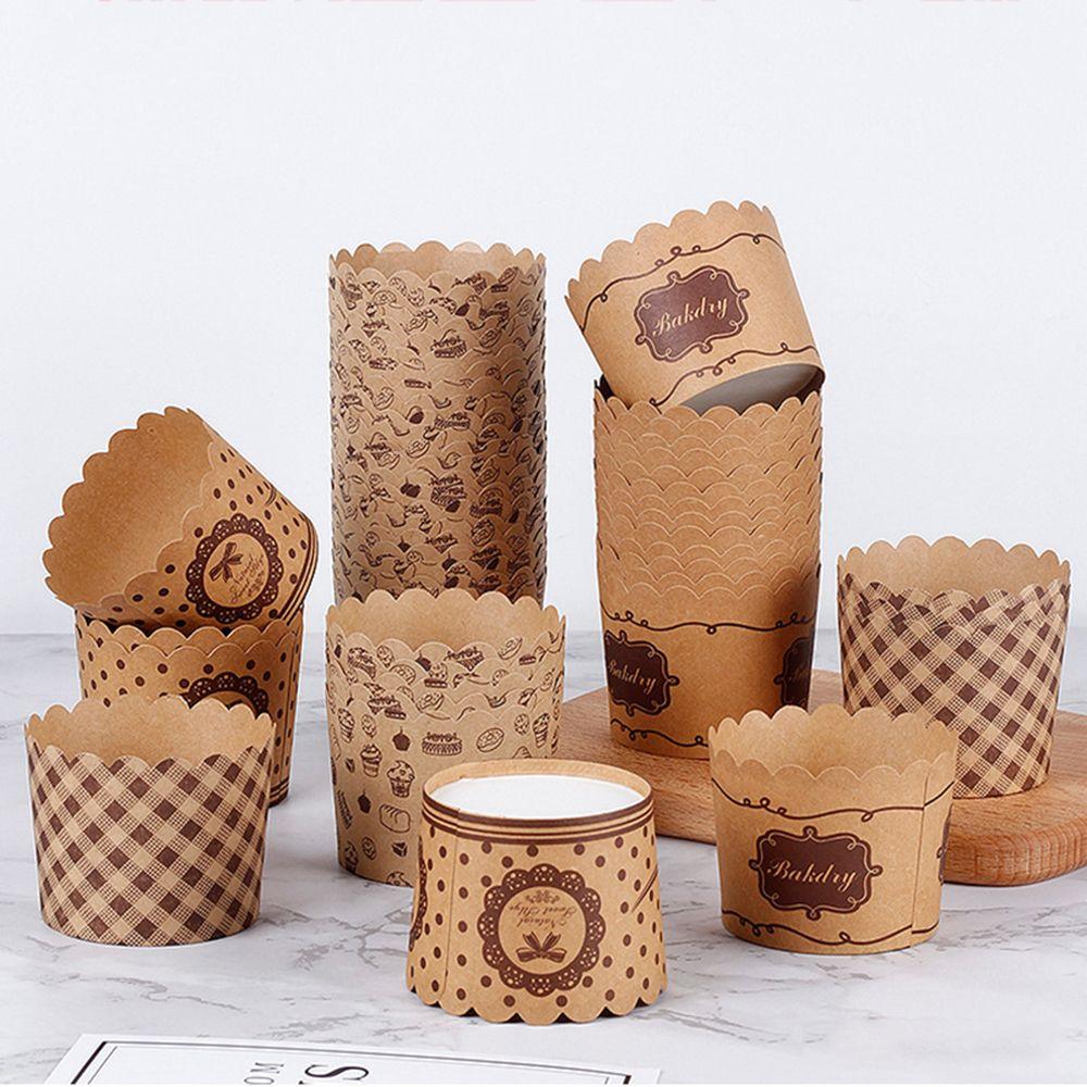 Золото Серебро Форма для торта Бумажные стаканчики для кексов с покрытием Маффин Кекс Вкладыши Обертки для кексов Форма для выпечки