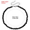 Mulit-Cut Glass Crystal Irregular Beads Choker Necklace for Women Transparent Vintage Korean Collarbone Collar Neck Jewelry