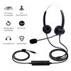 USB Wired Computer Headset with Microphone Universal Office Call Center Headphone Support Volume