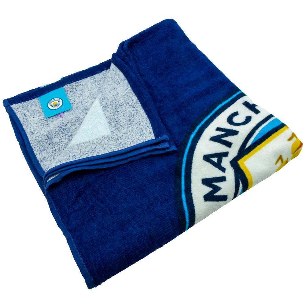 Manchester City FC Particle Beach Towel