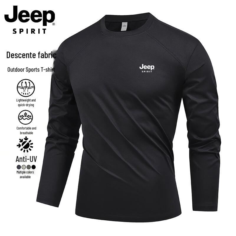 JEEP Men's Outdoor Quick-Dry Long-Sleeve T-Shirt