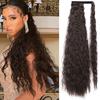 55 85cm Synthetic Long Curly Ponytail Hairpiece Wrap On Fake Hair Clip In Brown Blonde Ponytail Hair Extensions