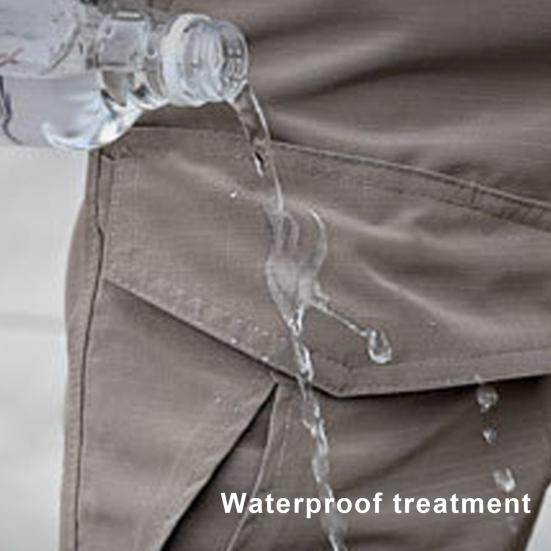 Мужские летние шорты-карго с эластичной резинкой на талии, пуговицами и карманами на молнии, повседневные шорты, прямые широкие износостойкие короткие брюки